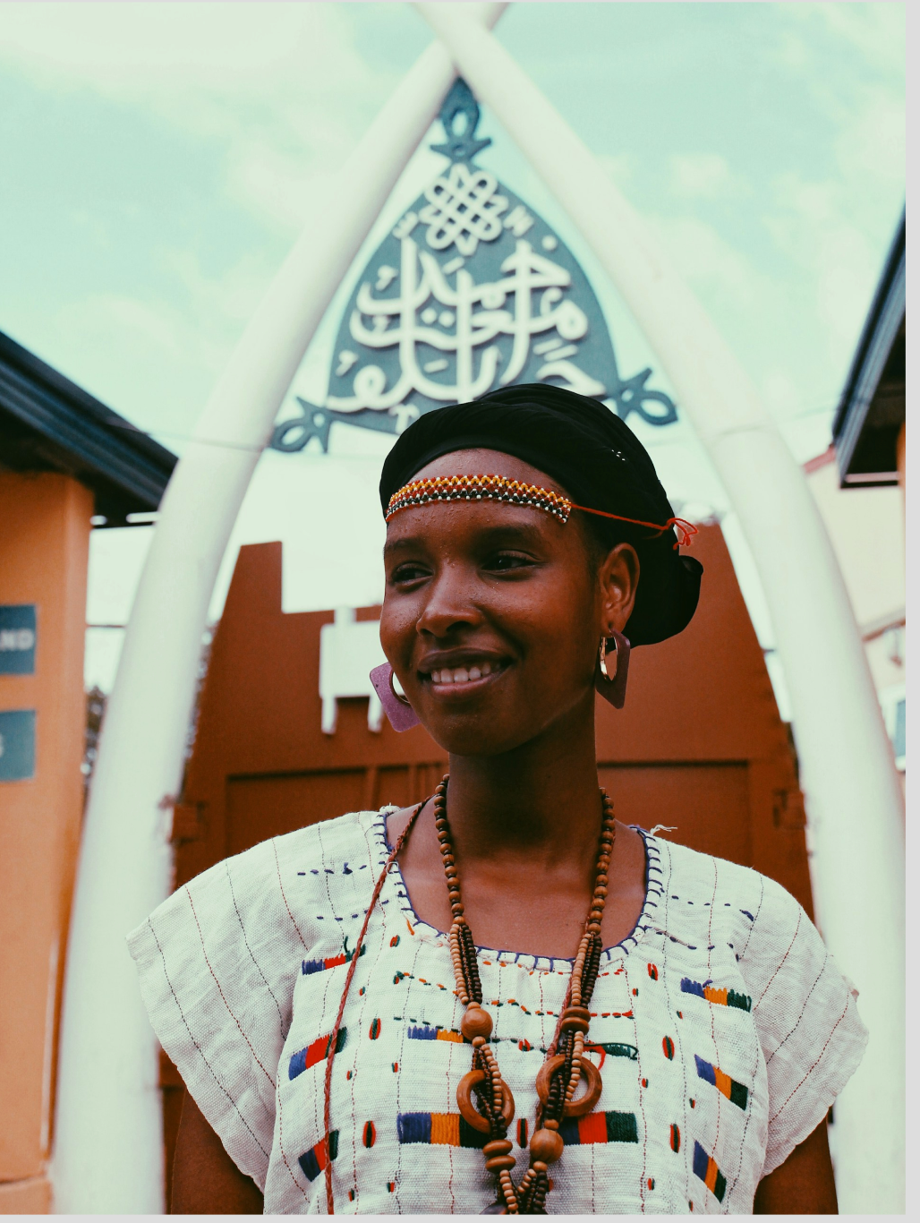 Nigerian woman in traditional attire